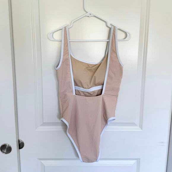 LainSnow Ocean Isle One Piece Swimsuit Sand XL - Picture 3 of 5